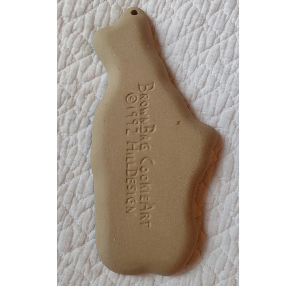 Brown Bag Cookie Art 1992 Garden Rabbit Bunny Stoneware Cookie Mold Hill Design